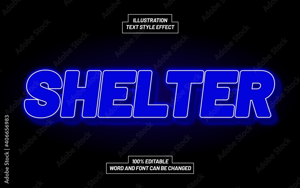 Shelter Text Style Effect