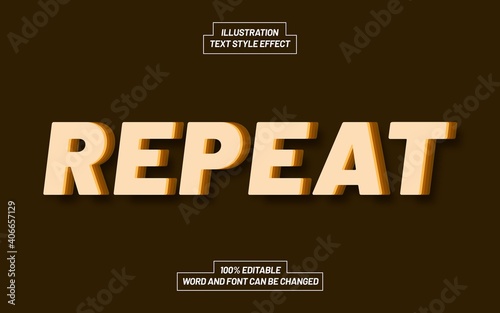 Repeat Text Style Effect