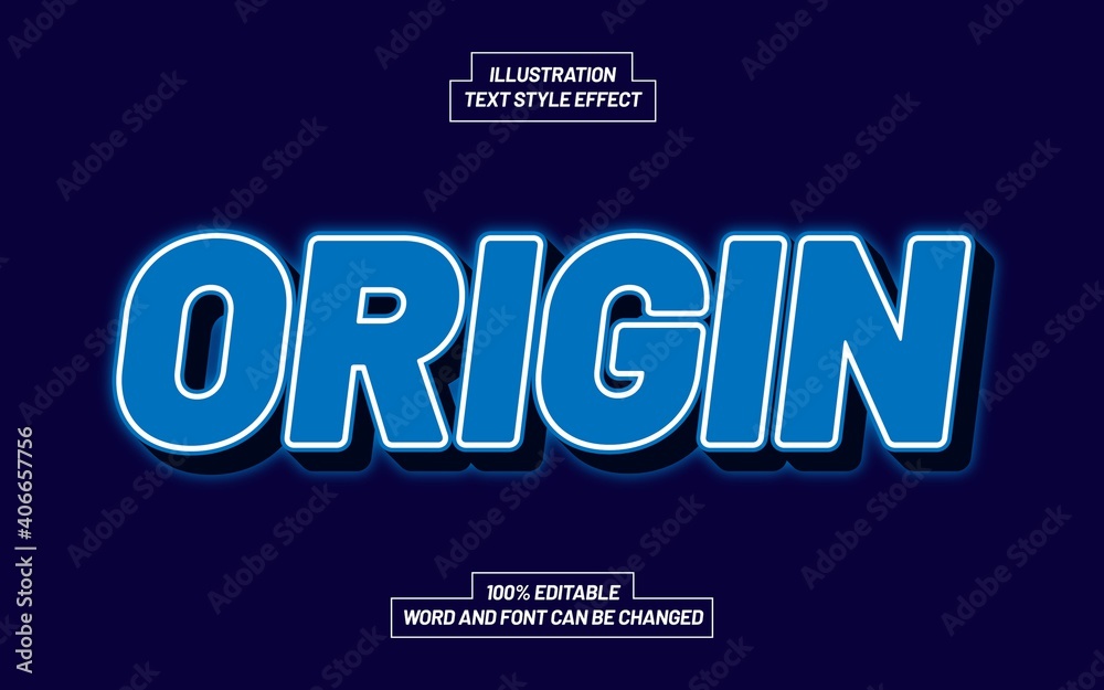 Origin Text Style Effect