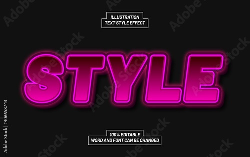 Modern Purple Text Style Effect