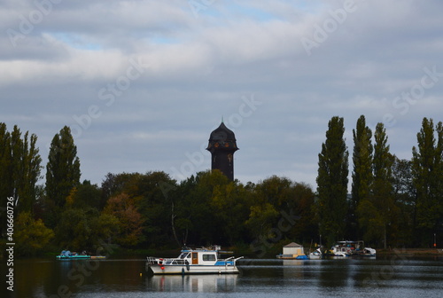 Panorama an der Rummelsburger Bucht im Herbst, Berlin photo