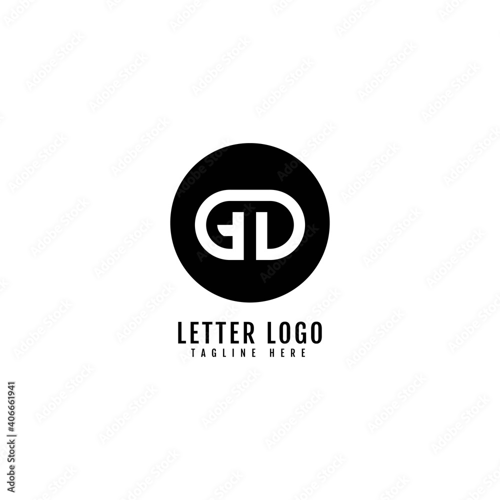 Initial Letter GD logotype company name monogram design for Company and Business logo.