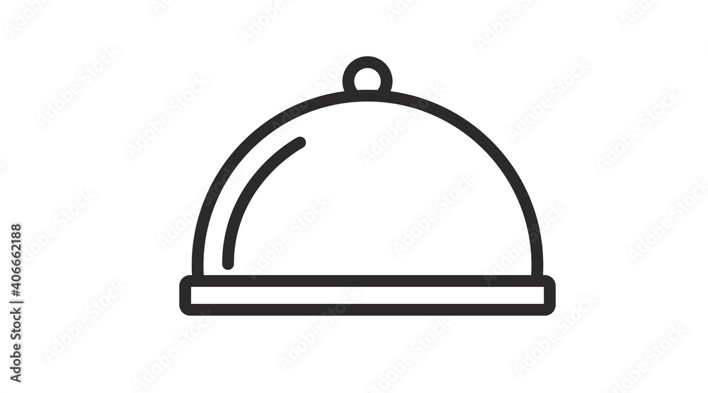 Vector Isolated Food Icon. Black and White Simple Flat Food Icon Vector Isolated Food Icon. Black and White Simple Flat Food Icon