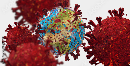 virus pandemic abstract pla...