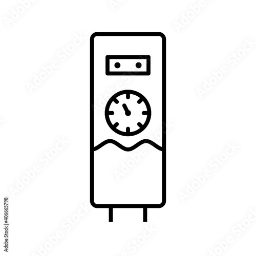 Unique Water Heater Line Vector Icon
