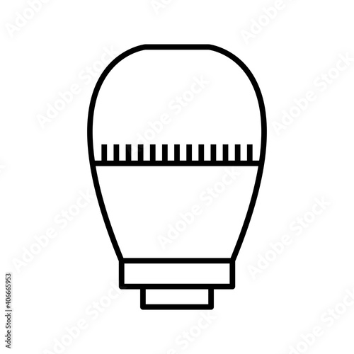 Unique Thermostatic Head Line Vector Icon