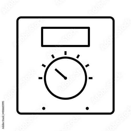 Unique Thermoregulator Line Vector Icon
