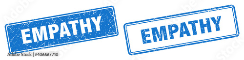 empathy stamp set. empathy square grunge sign
