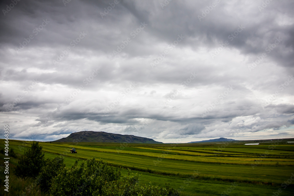 Summer landscape in Southern Iceland, Europe