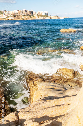 Looking towards Qbajjar from Ghar Qawqla, Maraslaforn, Gozo