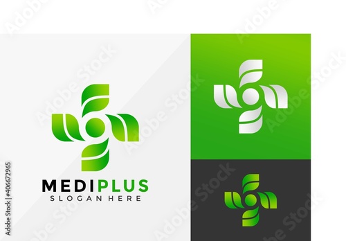 Health leaf Medical Logo Design, Modern Logo Designs Vector Illustration Template