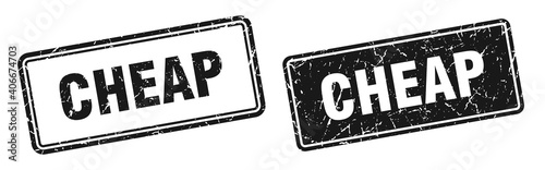 cheap stamp set. cheap square grunge sign