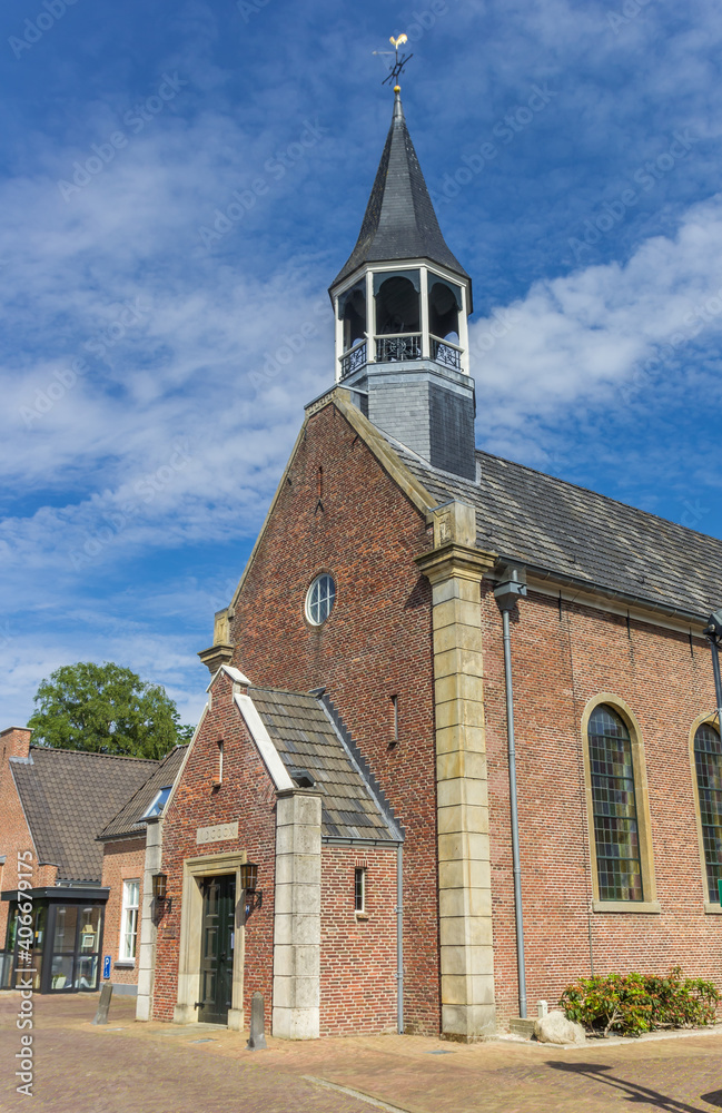 Historic protestant church in the center of Tubbergen, Netherlands