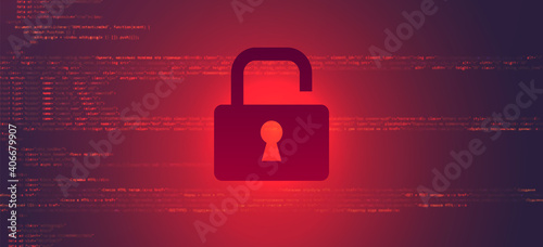Abstract Technology Binary Code Dark Red Background