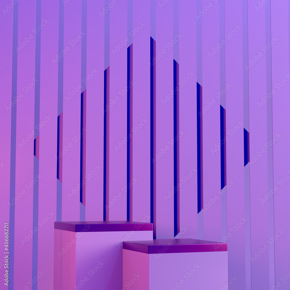 Podium, pedestal or platform, background for the presentation of cosmetic products. 3d podium. Place for ads. 3D rendering podium geometry with elements. Product presentation blank podium. Podium, pedestal or platform, background for the presentation of cosmetic products. 3d podium. Place for ads. 3D rendering podium geometry with elements. Product presentation blank podium.