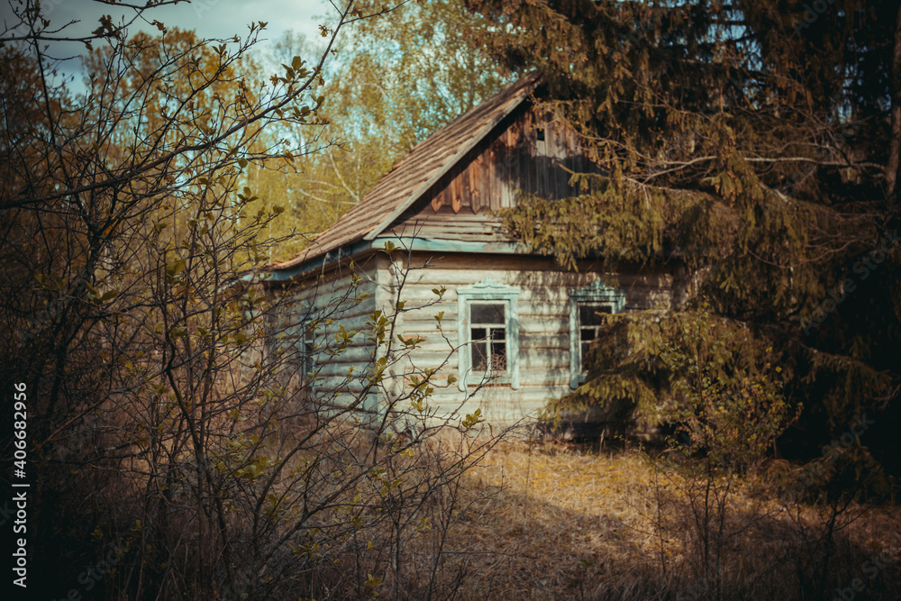 abandoned wooden houses Chernobyl zone abandoned wooden houses Chernobyl zone