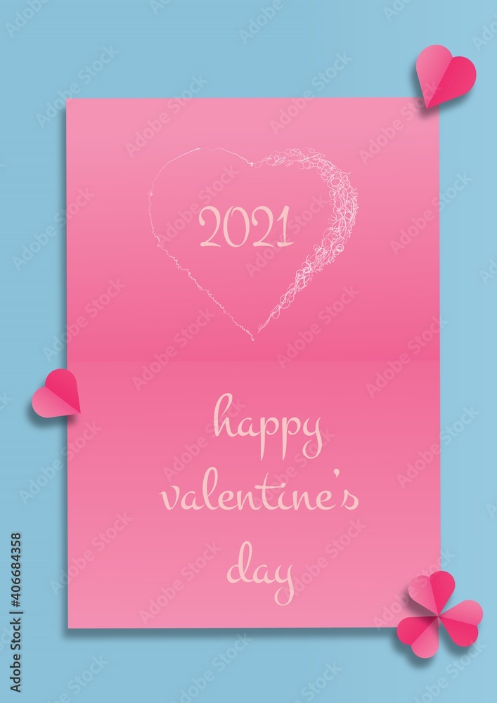 hand drawn valentine's gift paper