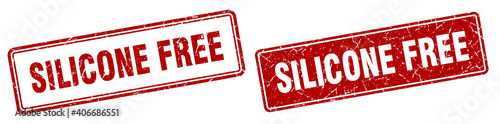 silicone free stamp set. silicone free square grunge sign