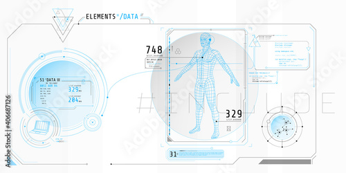 Design of the virtual interface of the data protection program.