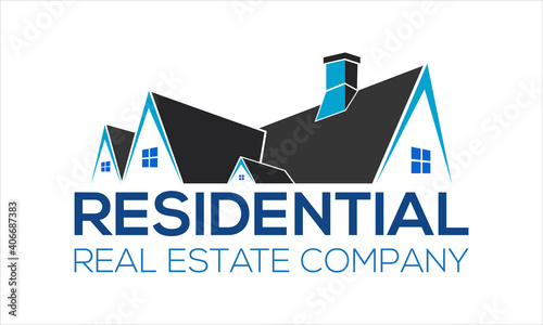 Creative real estate icon logo vector template