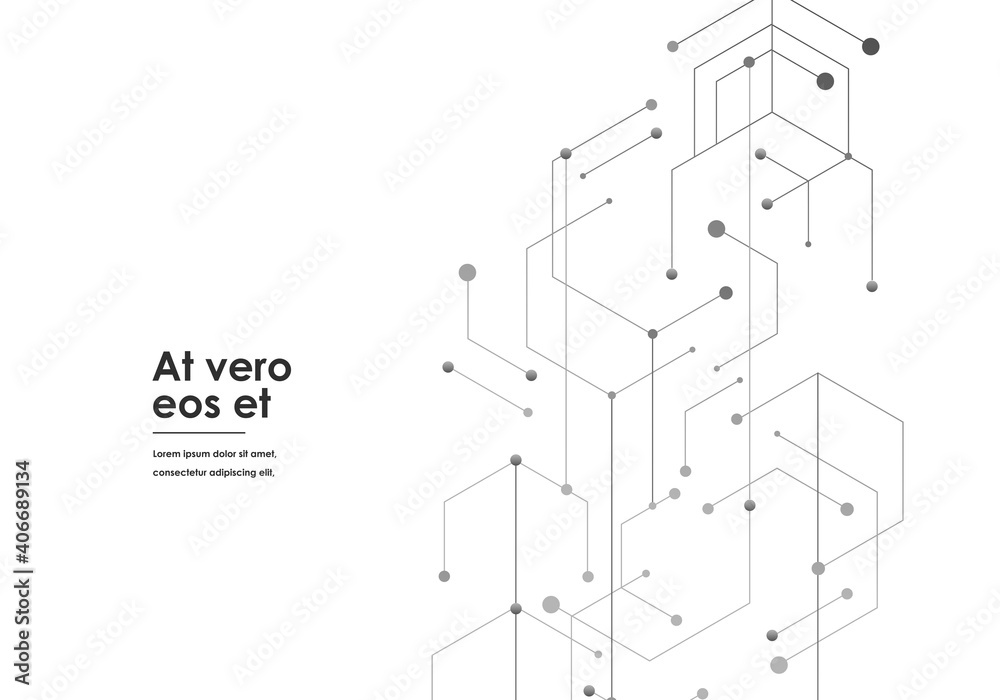 Abstract hexagon technology connect for concept design. Abstract geometric background. Digital technology backdrop. Digital science technology concept. Business abstract presentation Abstract hexagon technology connect for concept design. Abstract geometric background. Digital technology backdrop. Digital science technology concept. Business abstract presentation