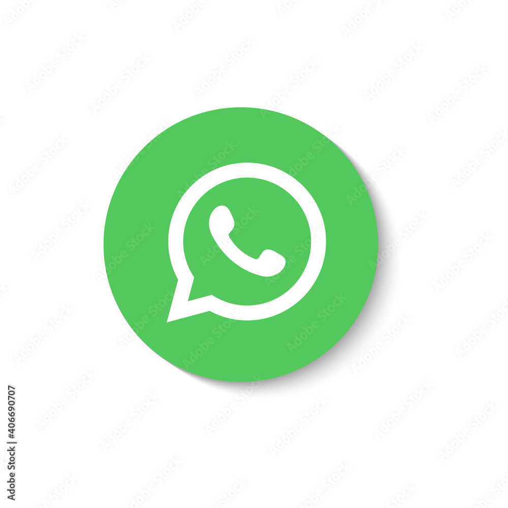 whatsapp logo.whatsapp button. whatsapp vector Stock Vector