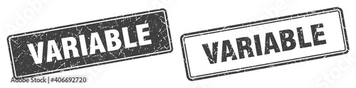 variable stamp set. variable square grunge sign