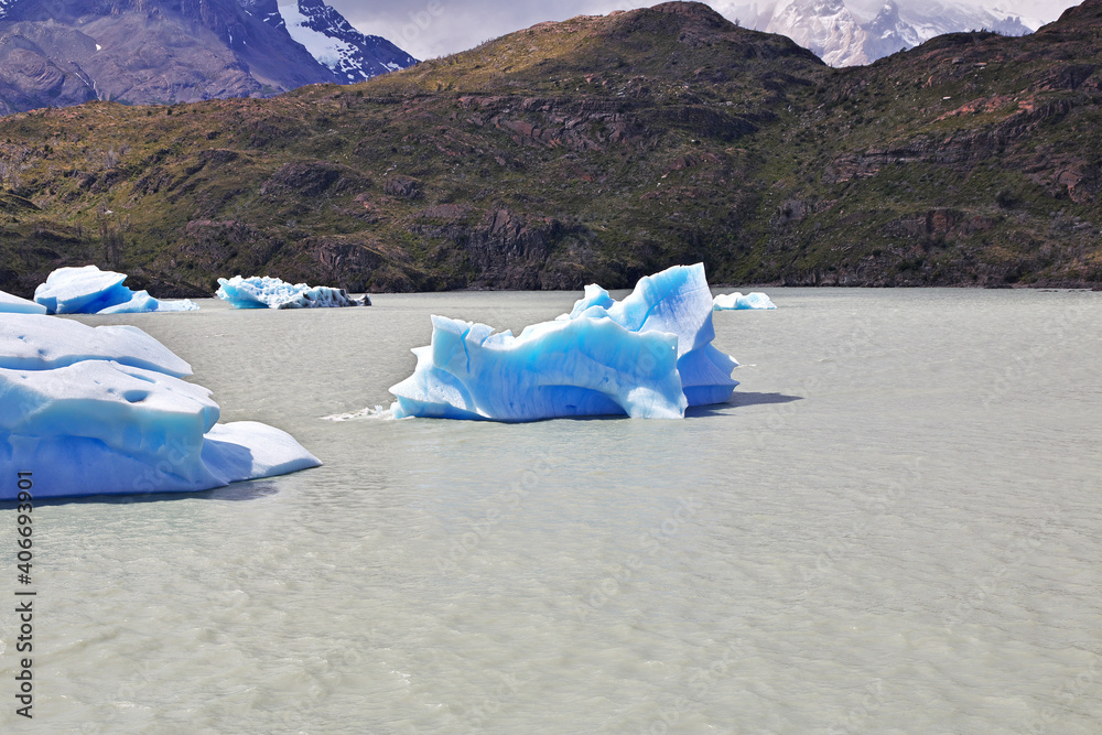 Iceberg on Lago Gray, Torres del Paine National Park, Patagonia, Chile Iceberg on Lago Gray, Torres del Paine National Park, Patagonia, Chile