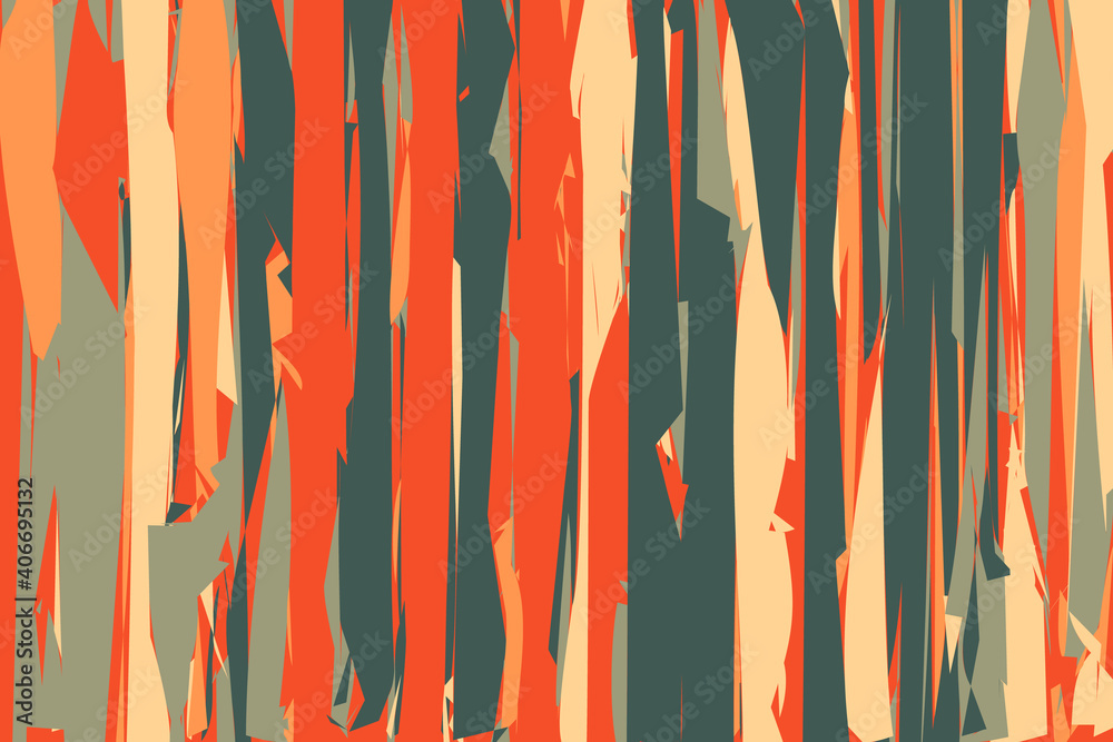 Fototapeta premium Pattern vintage vector with careless strokes as vertical lines. Abstract sharp background.