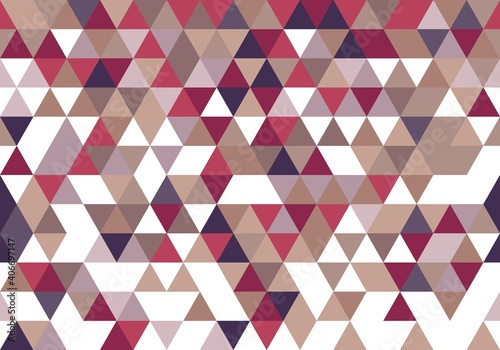 Brown Triangle repeat pattern design decoration. abstract