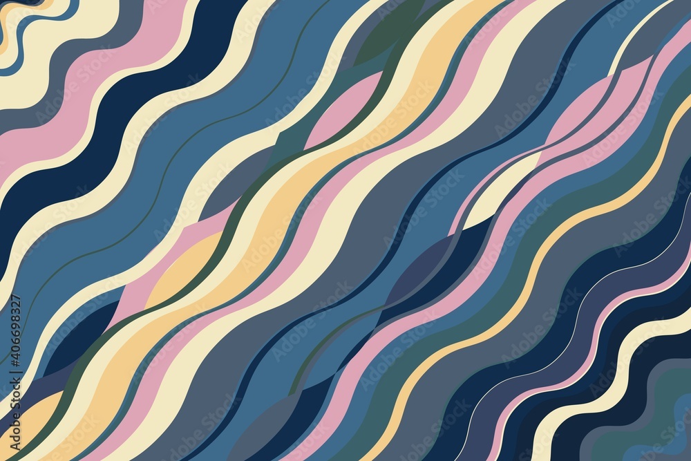Multicolor Wave abstract art background shape. backdrop wavy Multicolor Wave abstract art background shape. backdrop wavy