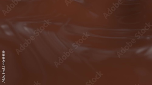 3d Looped abstract liquid surface background. Wave realistic viscous surface with ripples, fashion textile, motion graphic design, animated elastic texture.