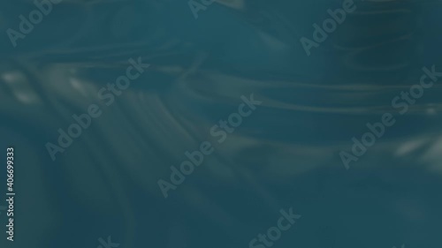 3d Looped abstract liquid surface background. Wave realistic viscous surface with ripples, fashion textile, motion graphic design, animated elastic texture.