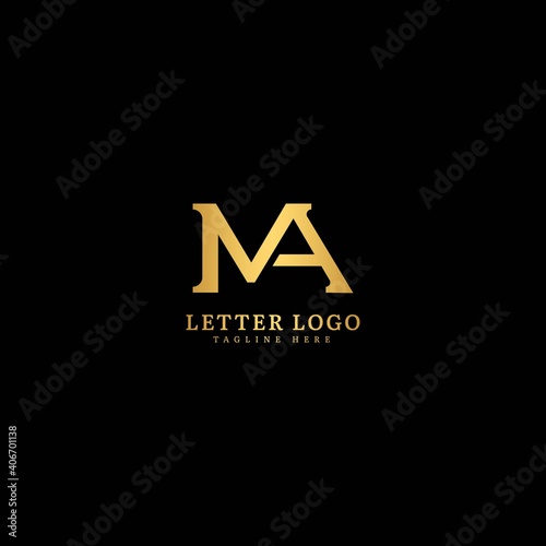 Initial Letter MA logotype company name monogram design for Company and Business logo.