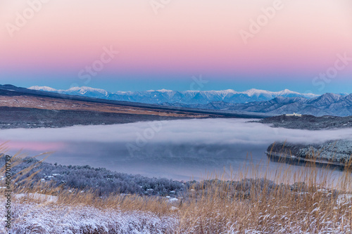 山中湖村雪景色
