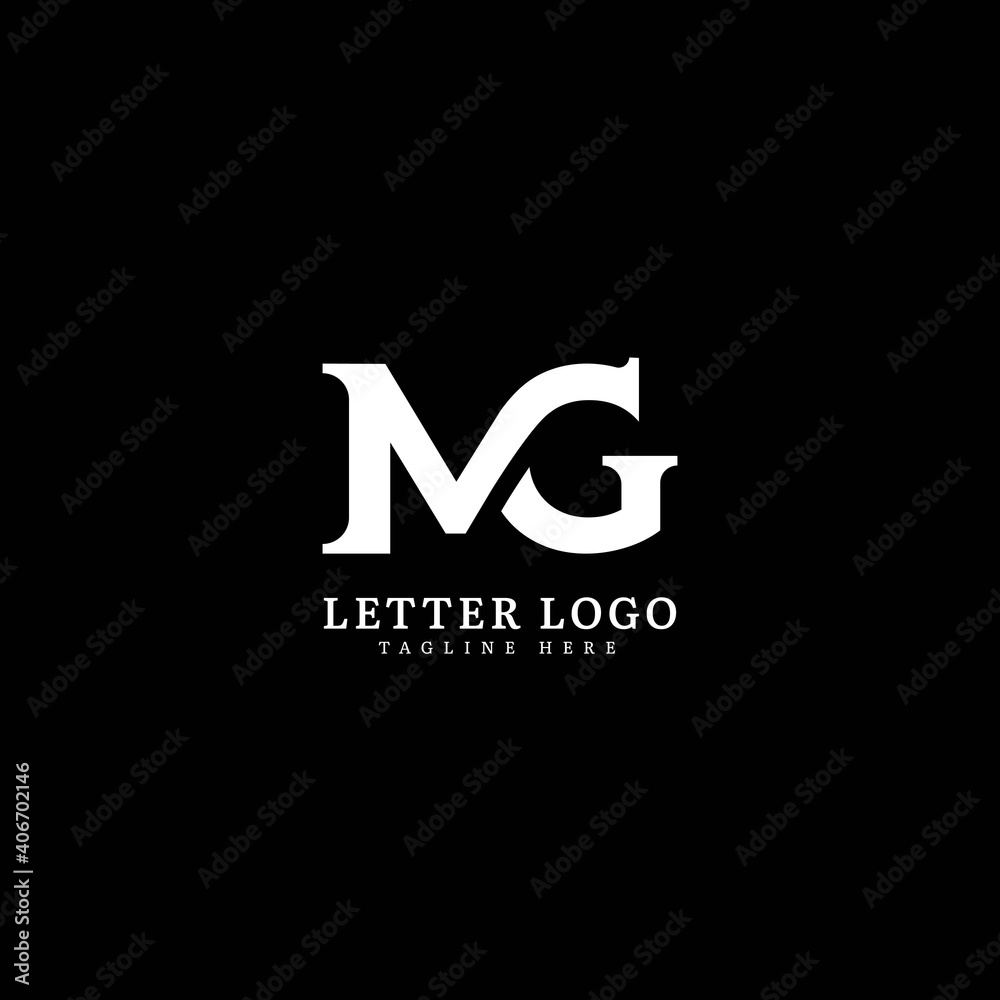 Initial Letter MG logotype company name monogram design for Company and Business logo. - obrazy, fototapety, plakaty 