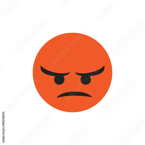 Face emoji icon isolated on white background. Trendy face emoji icon for sticker, wallpaper, greeting card, t shirt and poster. Useful social media, app, ui and logo. Face emoji vector illustration	