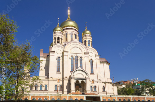 exterior of Orthodox church in Vladivostok