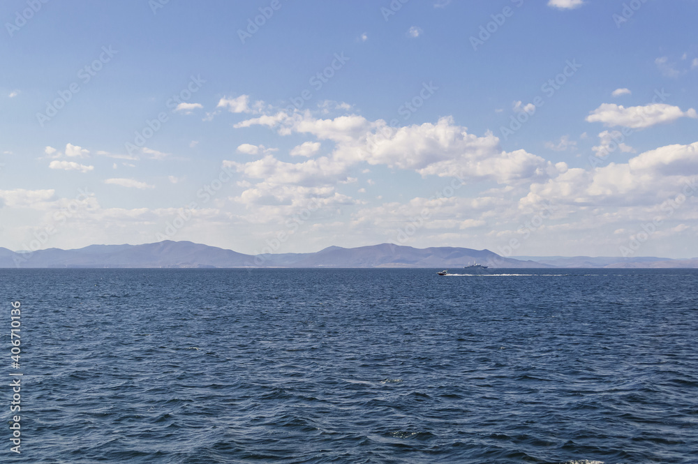 seascape of Japanese sea near Vladivostok