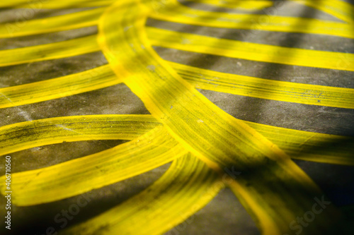 Wallpaper Mural yellow stripes with shadows Torontodigital.ca
