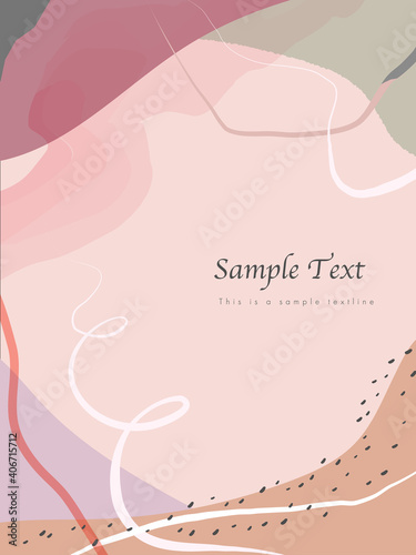 おしゃれでモダンな抽象背景　ピンク系