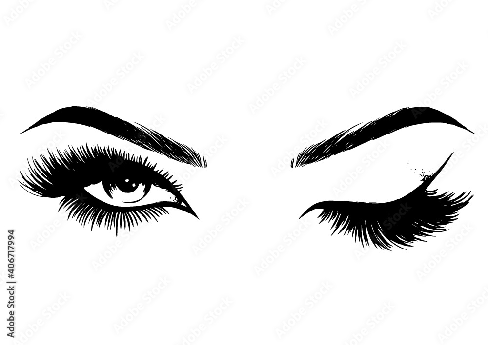 beautiful sexy women eyes makeup