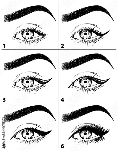 eyeliner step by step