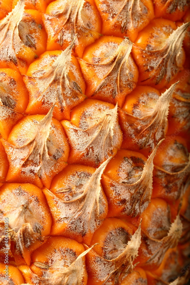Close up photograph of ripe sweet pineapple skin, Close up photograph of ripe sweet pineapple skin,