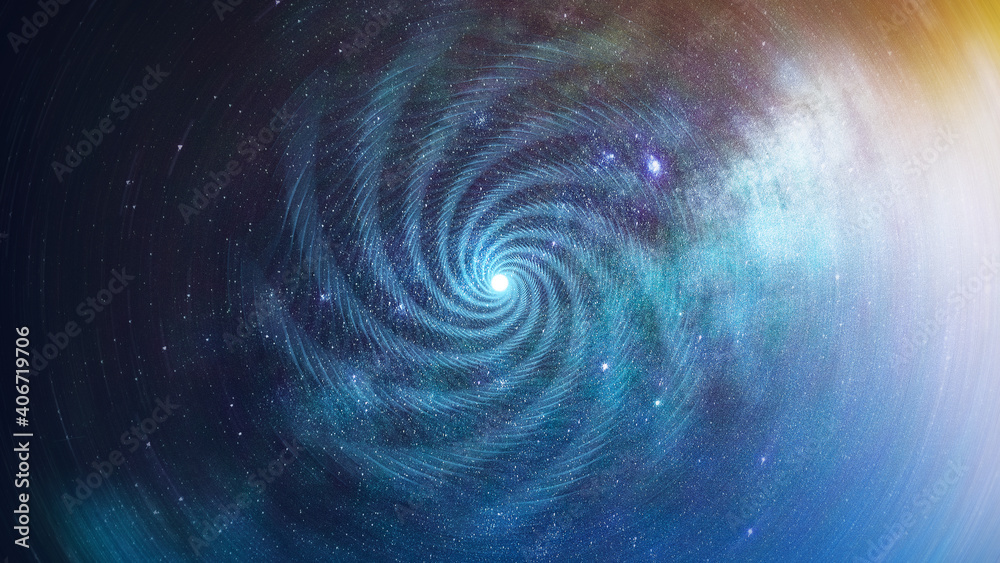 Abstract spiral force in universe