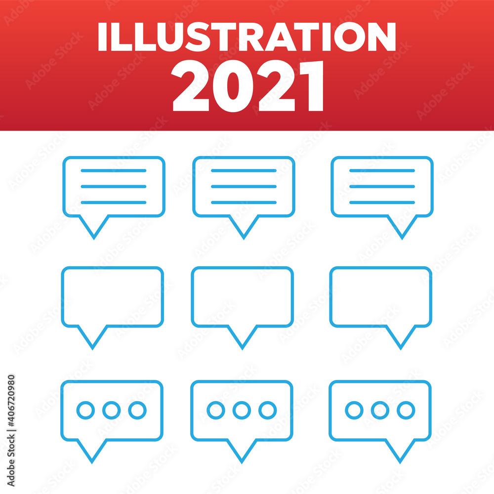 Bubble linear chat. Speech vector icon. Forum sign Bubble linear chat. Speech vector icon. Forum sign