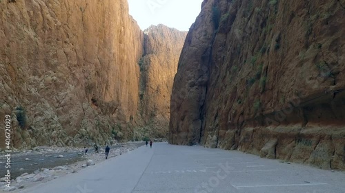 Todra Gorge walking shot
