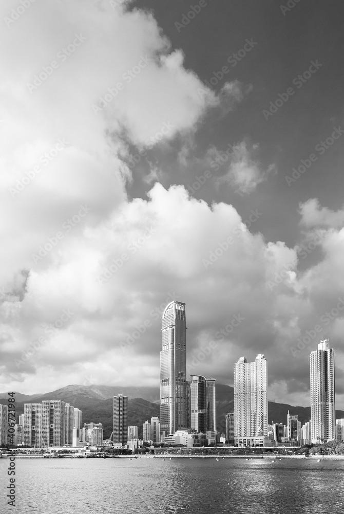 Skyline and harbor of Hong Kong City Skyline and harbor of Hong Kong City