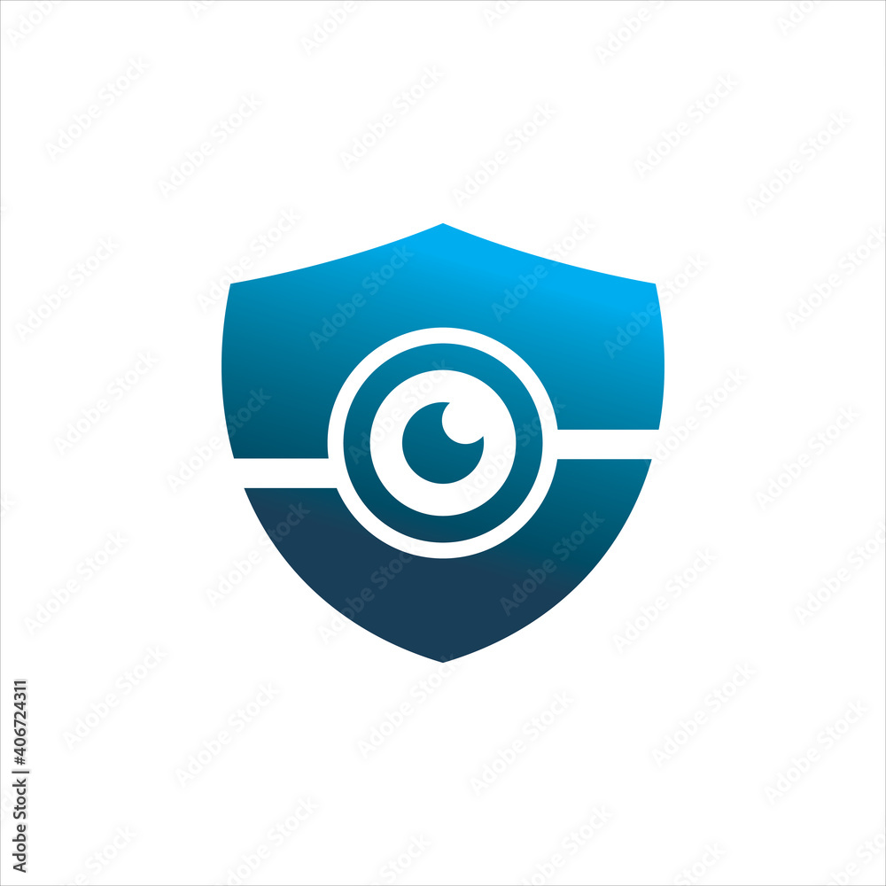 secure shield eye watch logo design secure shield eye watch logo design