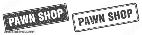pawn shop stamp set. pawn shop square grunge sign